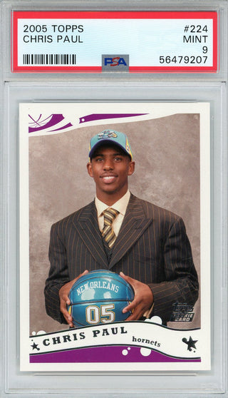 Chris Paul 2005 Topps Rookie Card #224 (PSA)