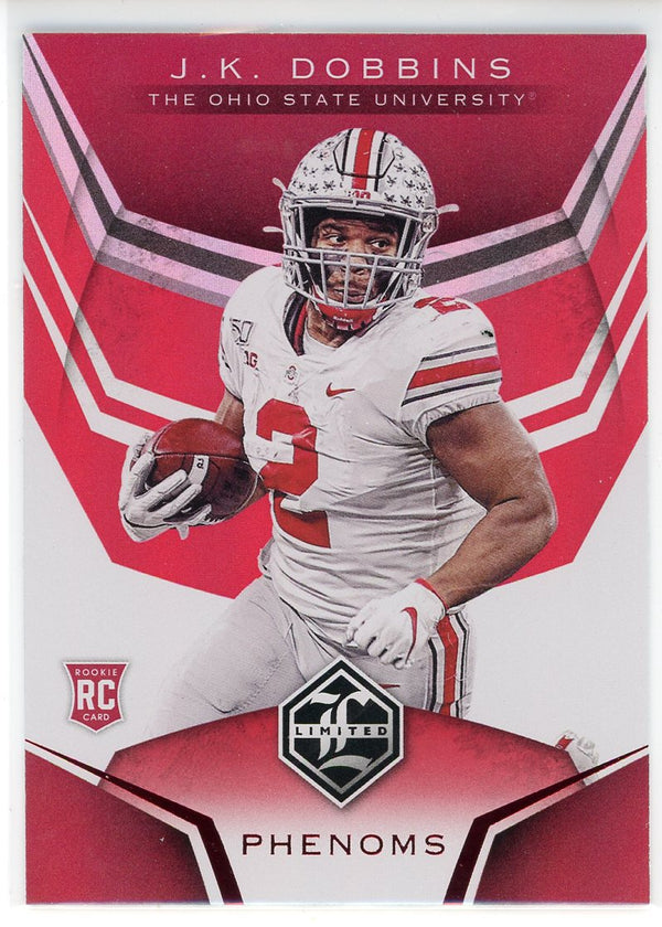 JK Dobbins 2020 Panini Chronicles Draft Picks Limited Rookie Card #8