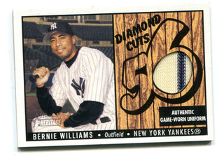 Bernie Williams 2003 Topps Heritage Diamond Cuts #DCBW Card