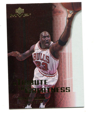 Michael Jordan 2003 Upper Deck MVP Tribute To Greatness Card