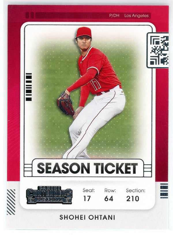 Shohei Ohtani 2021 Panini Contenders Season Ticket Card #100