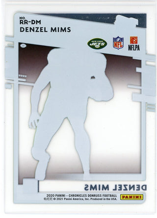 Denzel Mims 2020 Panini Donruss Clearly Blue Rated Rookie Card #RR-DM