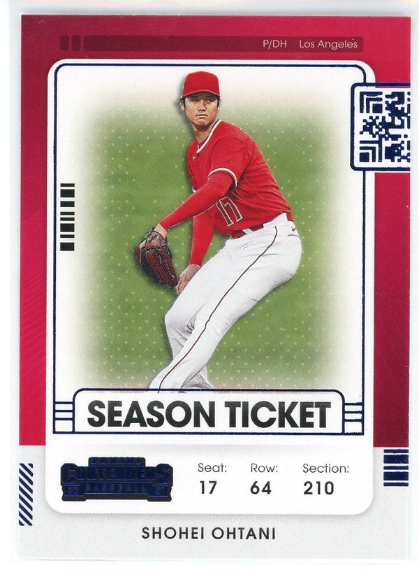 Shohei Ohtani 2021 Panini Contenders Season Ticket Purple Card #100