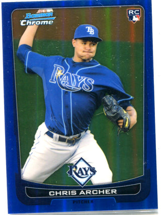 Chris Archer 2012 Bowman Chrome Unsigned Rookie Card