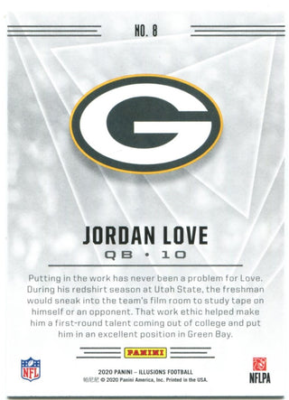 Jordan Love Panini Illusions Rookie 2020