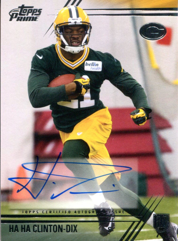 Ha Ha Clinton-Dix Autographed 2014 Topps Prime Rookie Card