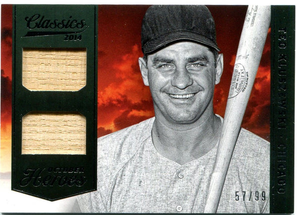 Ted Kluszewski Panini October Heroes Classics 2014 Bat Card 57/99