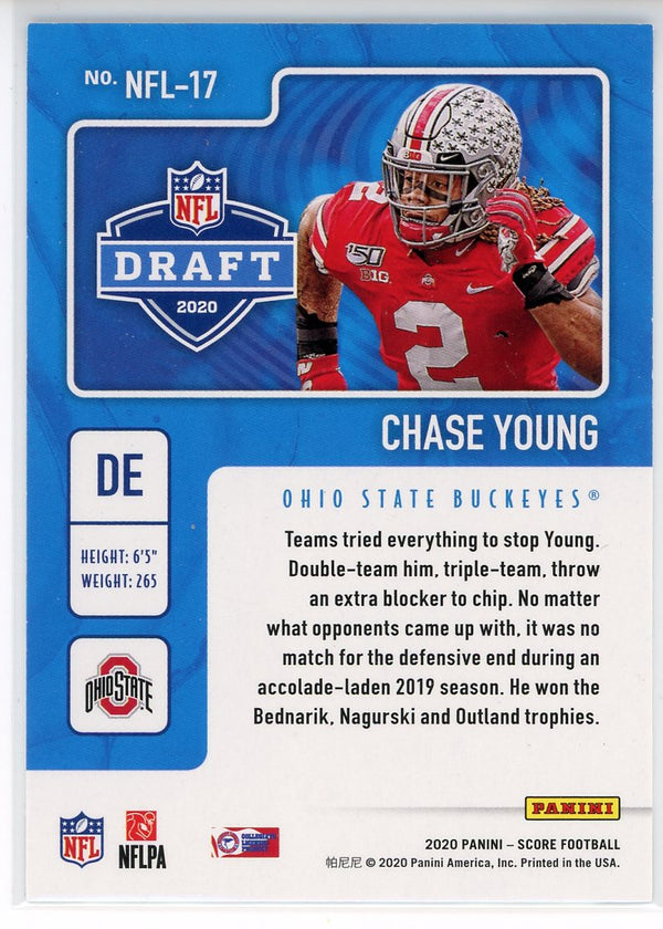 Chase Young 2020 Panini Score Draft Rookie Card #NFL-17