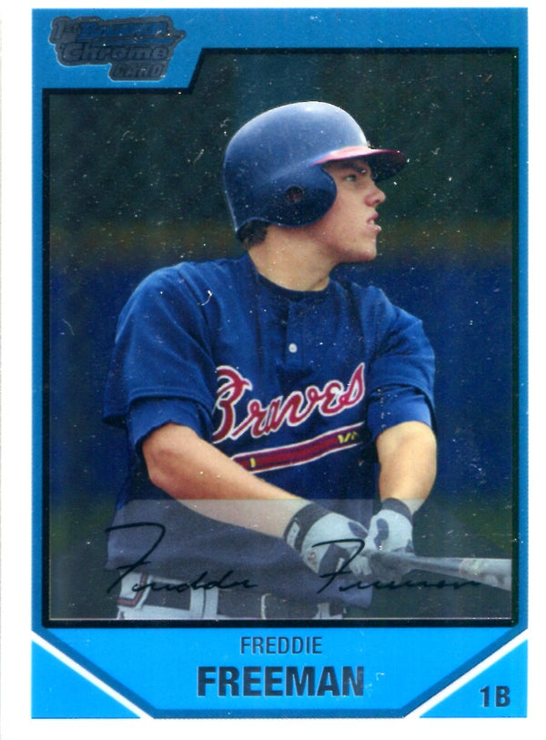 Freddie Freeman 2007 Bowman Chrome Unsigned Rookie Card