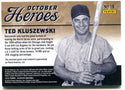 Ted Kluszewski Panini October Heroes Classics 2014 Bat Card 57/99