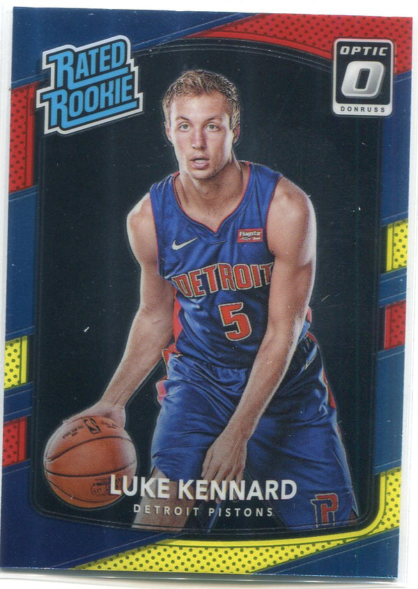 Luke Kennard 2017-18 Donruss Optic Red & Yellow Rated Rookie Card