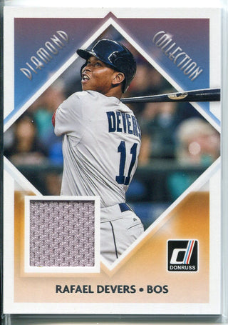 Rafael Devers 2018 Panini Donruss Diamond Collection Jersey Card