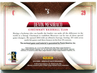 Devin Mesoraco Panini Immaculate 18/20 Jersey Card