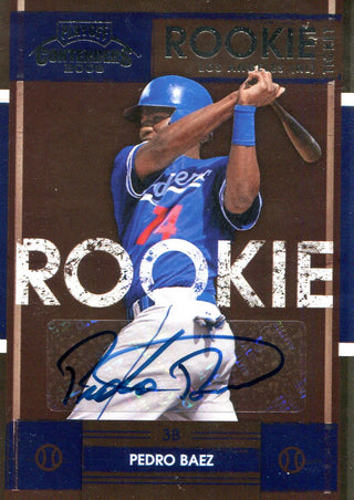 Pedro Baez Autographed Rookie Contenders Card