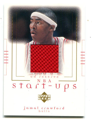 Jamal Crawford 2001 Upper Deck Reserve Startups #jd Jersey Card