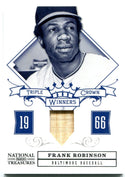 Frank Robinson Triple Crown Winners Panini National Treasures Bat Card