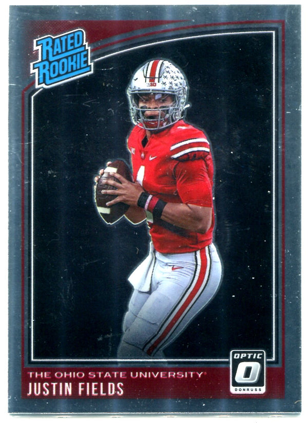 Justin Fields 2021 Panini Chronicles Donruss Optic Draft Picks Rookie Card #202