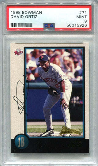 David Ortiz 1998 Bowman #71 PSA Mint 9 RC