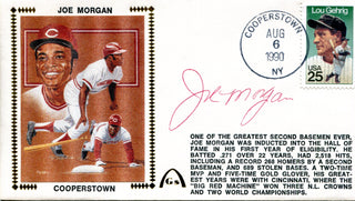 Joe Morgan Autographed August 6th, 1990 First Day Cover (PSA)