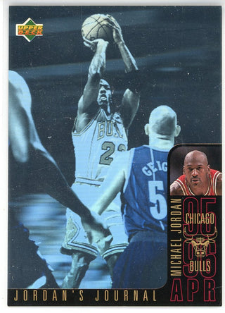 Michael Jordan 1996 Upper Deck Jordan's Journal Holo Card #J6