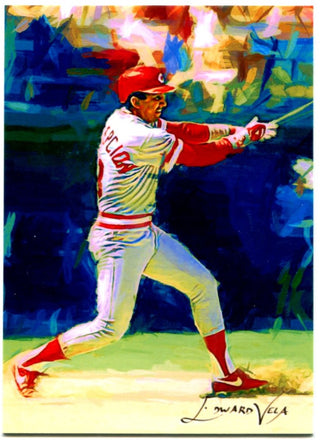 Dave Concepcion limited Edition Edward Vela Painting Card 10/25