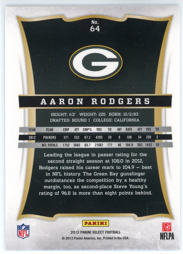 Aaron Rodgers 2013 Panini Select Card #64