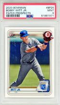 Bobby Witt Jr. 2020 Bowman Paper Prospects Rookie Card #BP25 (PSA Mint 9)