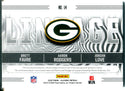 Brett Favre, Aaron Rodgers & Jordan Love 2020 Panini Illusions Lineage Jersey Card