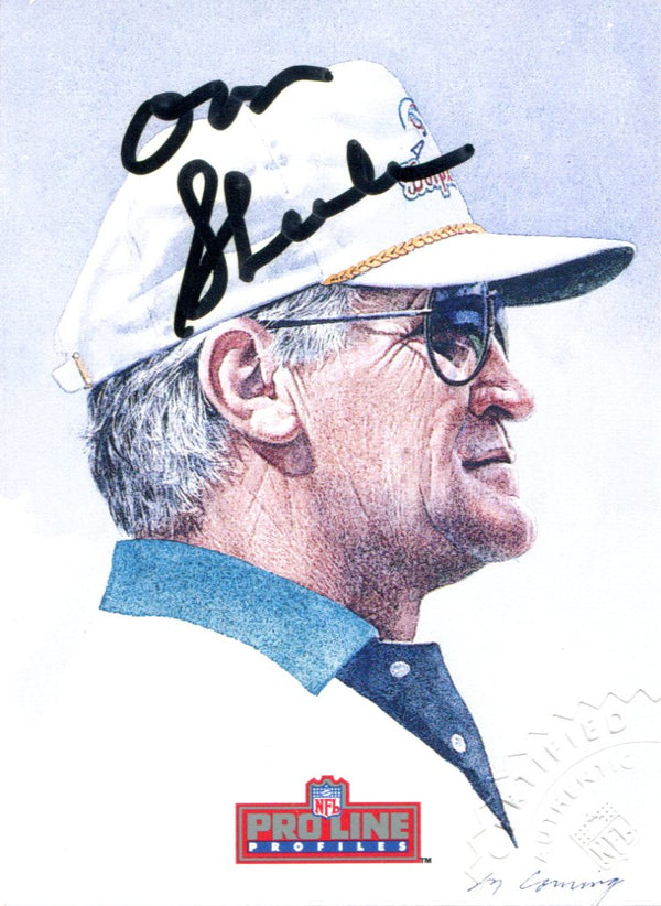 Don Shula Autographed 1992 Pro Line Card