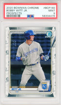 Bobby Witt Jr. 2020 Bowman Chrome Prospects Rookie Card #BCP160 (PSA Mint 9)