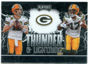 Aaron Rodgers Davante Adams Panini Playoff Thunder and Lightning 2020