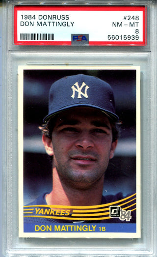 Don Mattingly 1984 Donruss #248 PSA NM-MT 8 Card