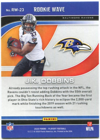 J.K. Dobbins Panini Playoff Rookie Wave 2020