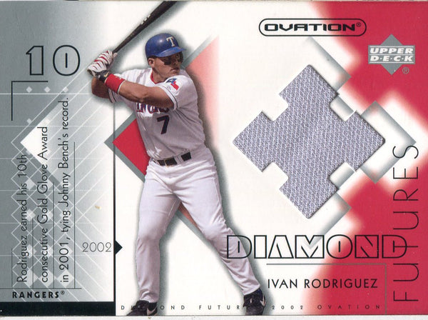 Ivan Rodriguez 2002 Upper Deck Jersey Card