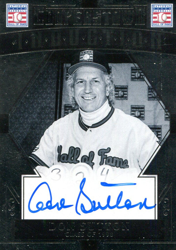 Don Sutton Autographed Panini Card