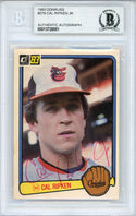 Cal Ripken Jr. Autographed 1983 Donruss Card (Beckett)