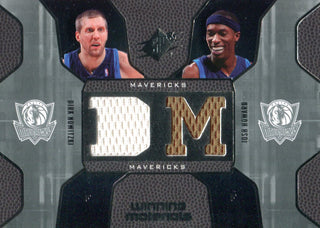 Dirk Nowitzki & Josh Howard 2007-08 Upper Deck SPx Winning Materials Jersey Card