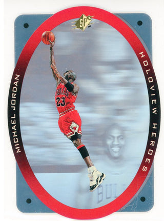 Michael Jordan 1996 Upper Deck SPx Holoview Heroes Card #H1