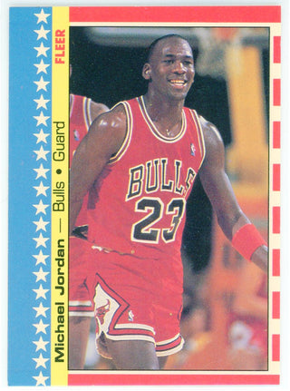 Michael Jordan 1987 Fleer Sticker Card #2