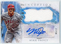 Mike Trout Autographed 2017 Topps Inception Jersey Card #IAPMT 37/50