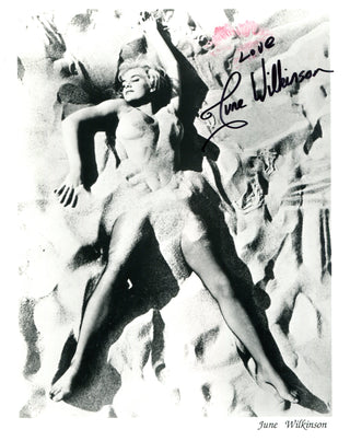 June Wilkinson Autographed 8x10 Celebrity Photo (JSA)