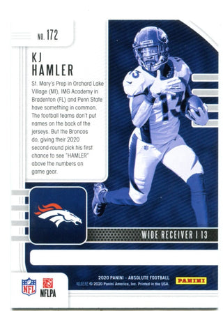 KJ Hamler Panini Absolute Football Rookie 2020