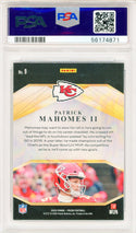 Patrick Mahomes 2020 Panini Prizm Brilliance Insert Card #9 (PSA Gem Mint 10)