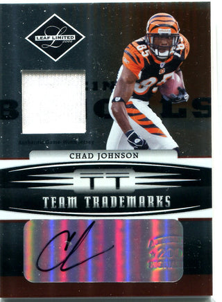 Chad Johnson 2006 Donruss Jersey/Autographed Card #26/50