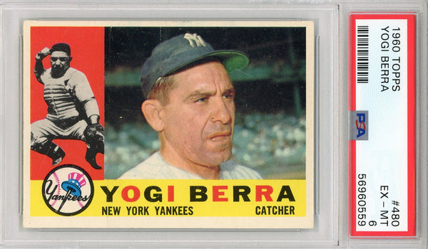 Yogi Berra 1960 Topps Card #480 (PSA)