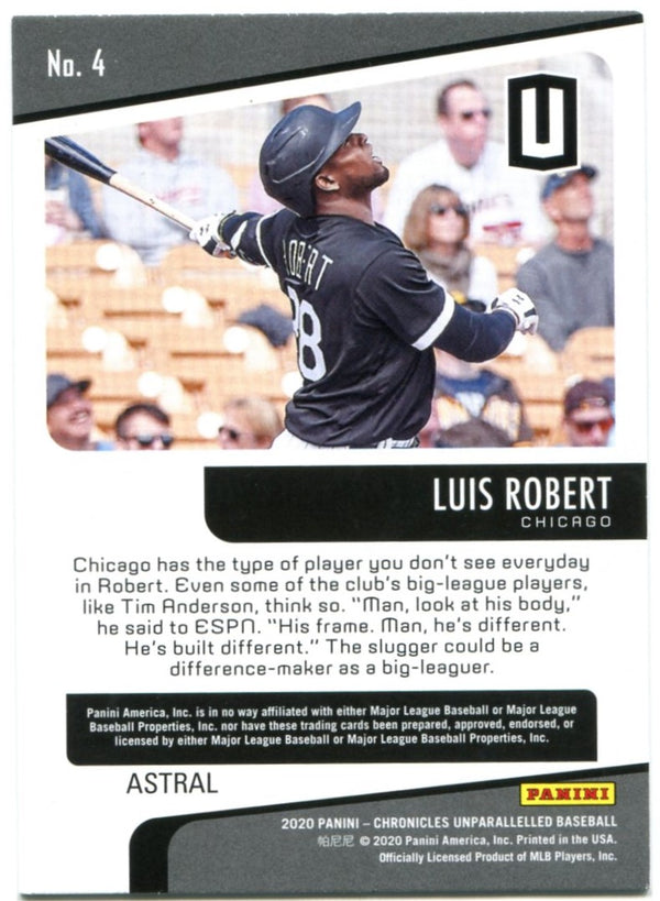 Luis Robert Panini Chronicles Unparalleled Rookie 2020