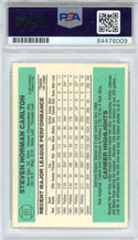 Steve Carlton Autographed 1983 Donruss Card (PSA)