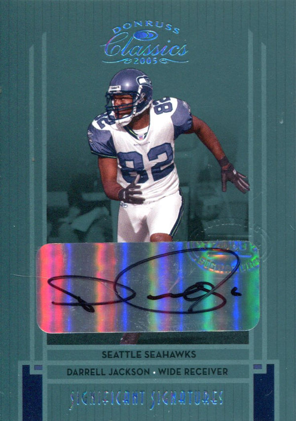 Darrell Jackson Autographed 2005 Donruss Classics Card