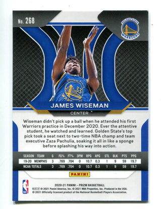 James Wiseman 2020 Panini Prizm #268 RC