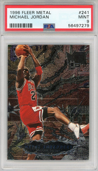 Michael Jordan 1996 Fleer Metal Shredders Card #241 (PSA)